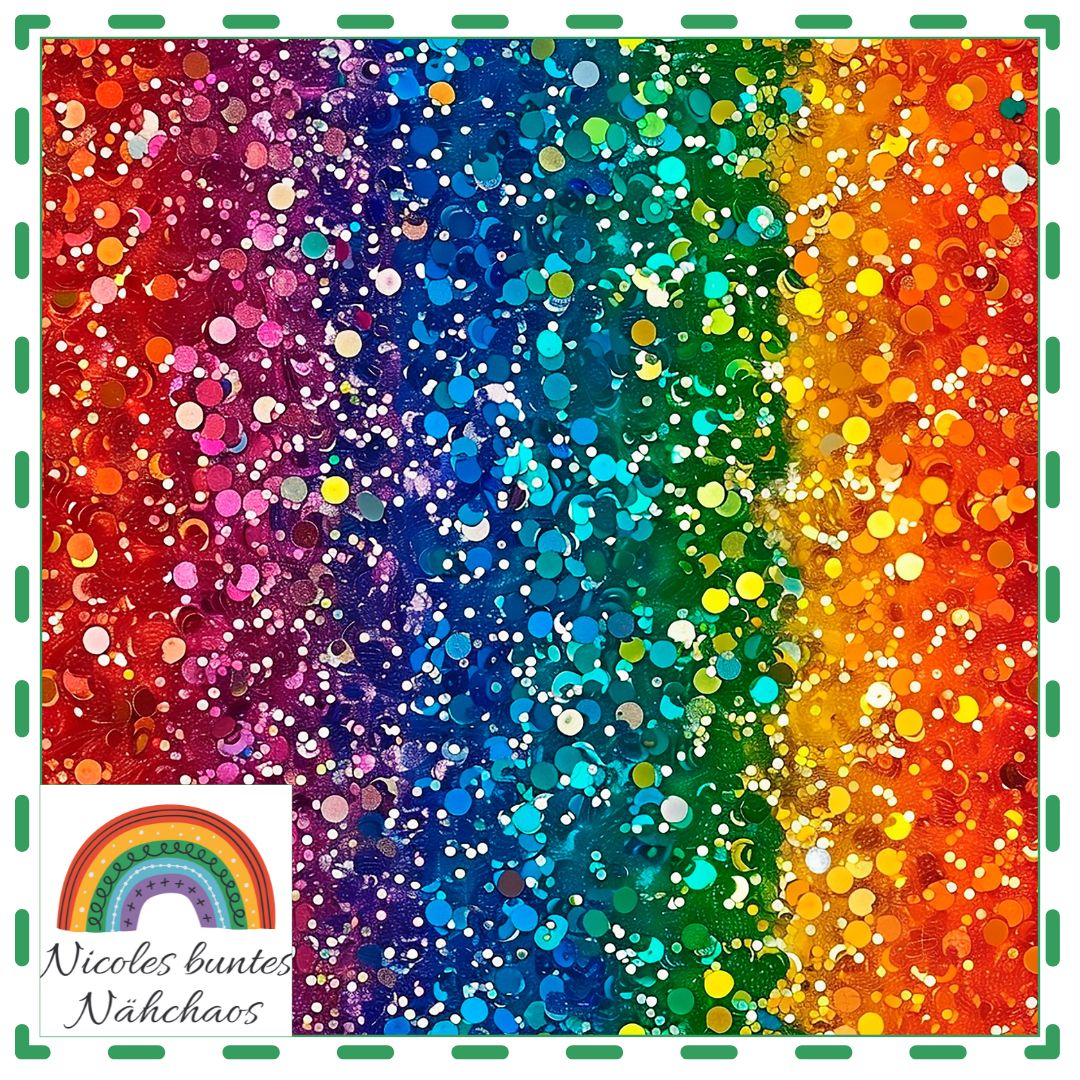 Eigenproduktion: Glitter Rainbow 2