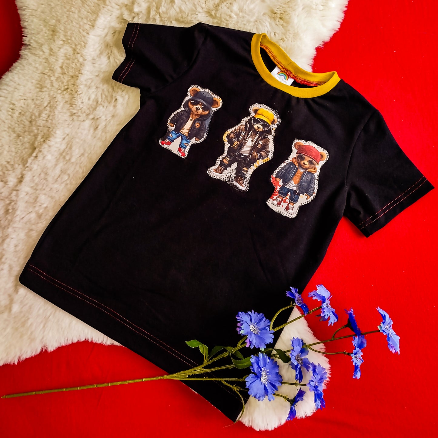 Individuelles einfarbiges/ Colorblocking Basic T-Shirt