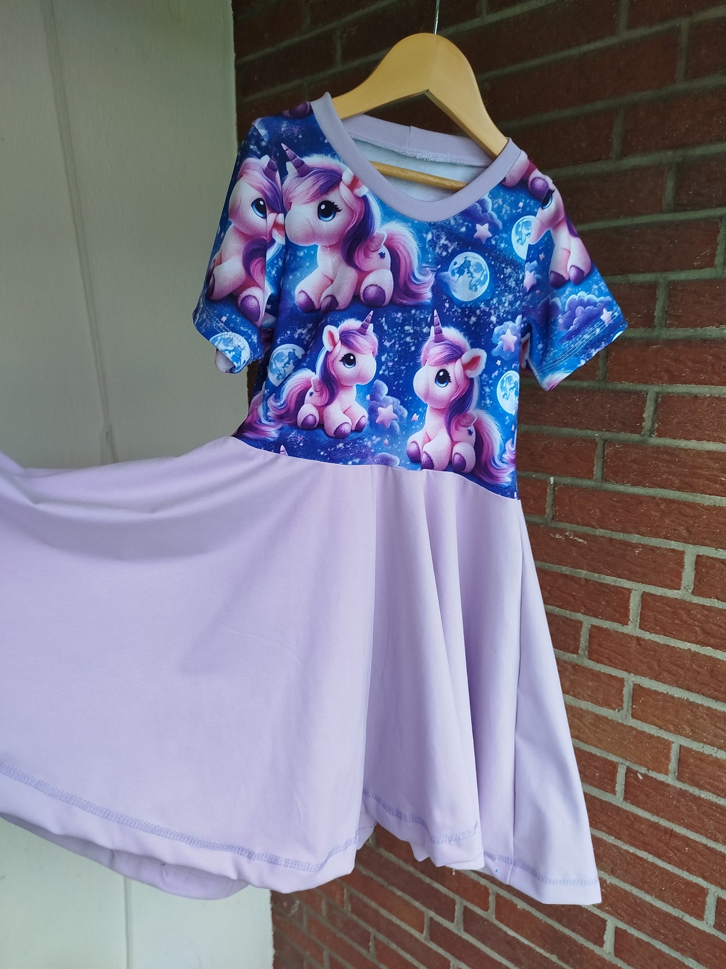 Pummeleinhorn Drehkleid für Kinder "Marlene" Gr. 86-164