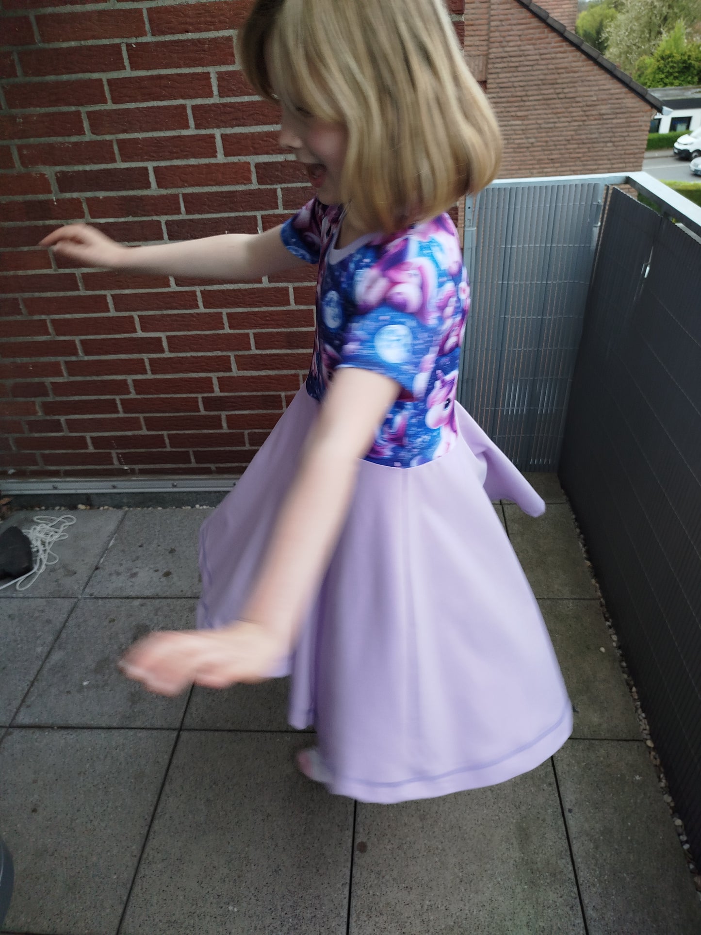 Individuelles Drehkleid für Kinder "Marlene" Gr. 86-164