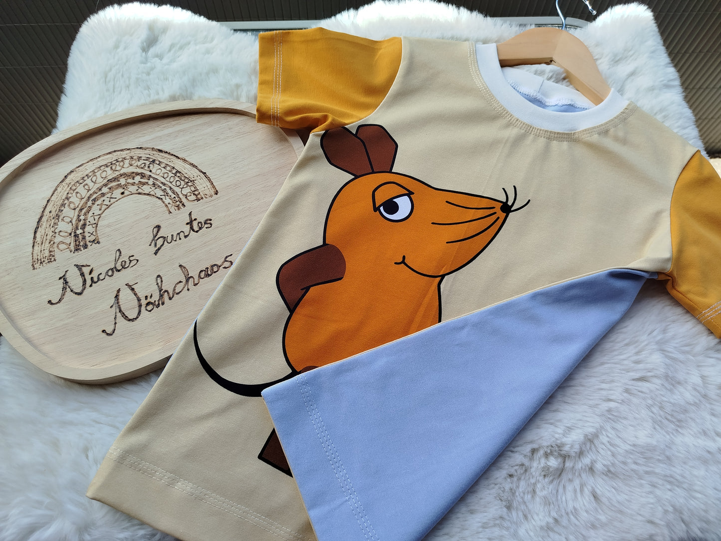 Kinder T-Shirt Gr. 128 Die Maus aus der Sendung