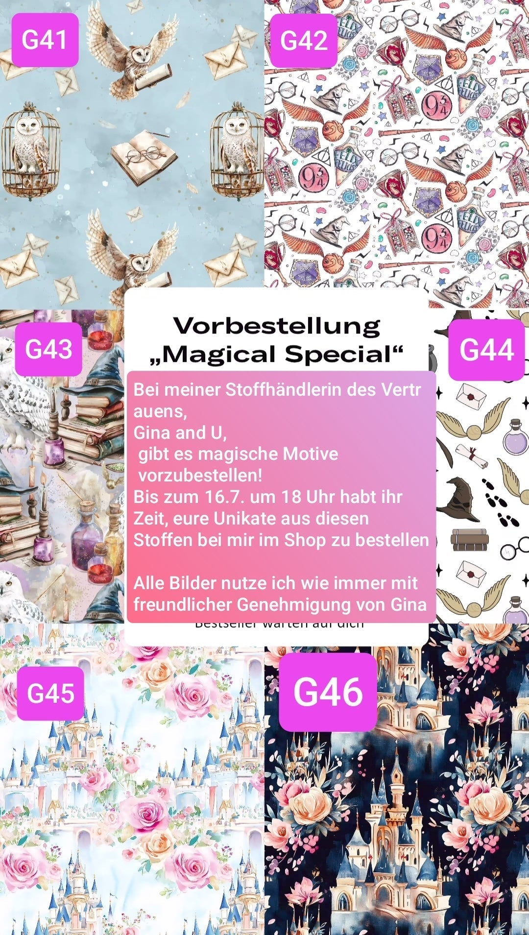 Neue magische Motive von Gina and U
