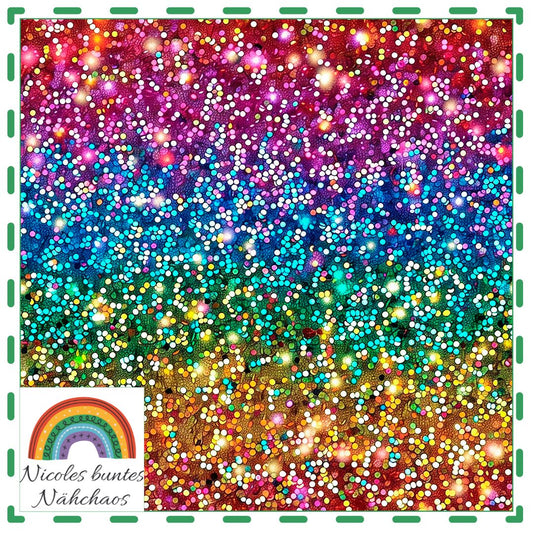 Eigenproduktion: Glitter Rainbow 1