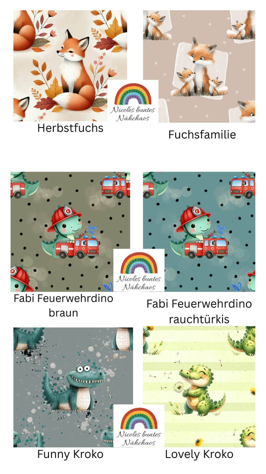 Handmade Oversize Raglan Sweater für Kinder mit Wunschdesign Gr. 62-164