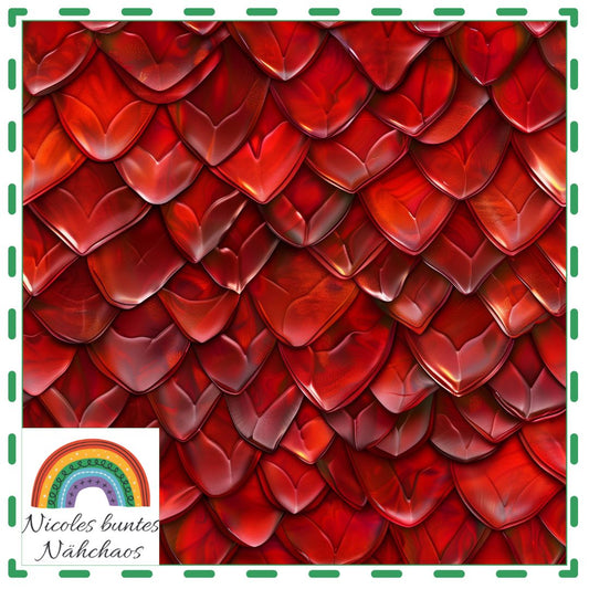 Eigenproduktion: rote Schuppen