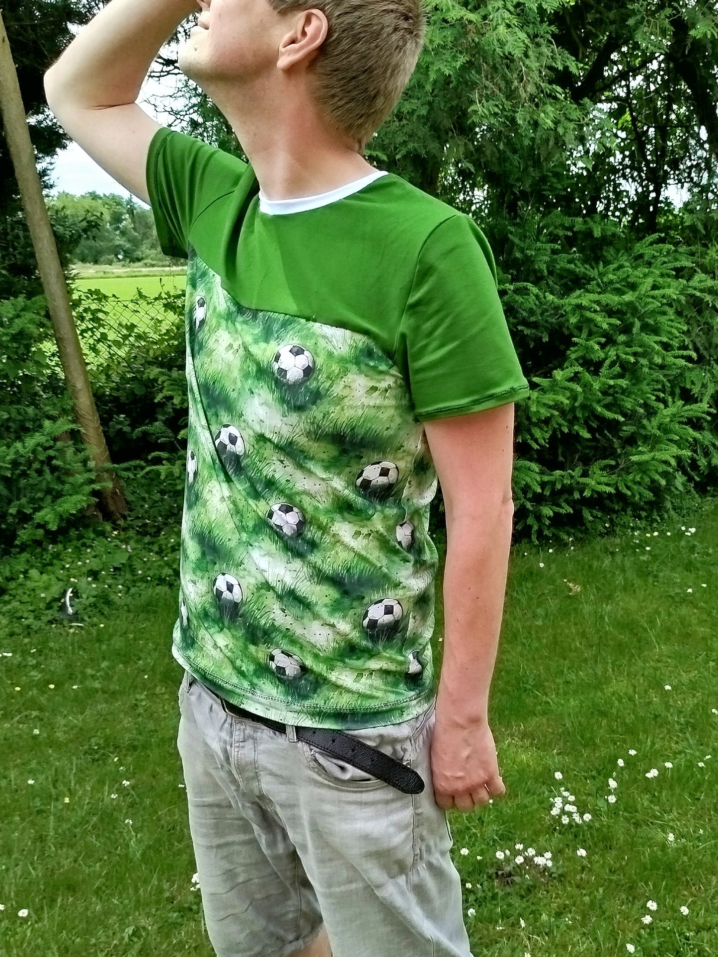 Individuelles Basic T-Shirt bzw. Langarmshirt für Herren Gr. XS bis 4XL