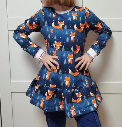 Individuelle Rüschentunika "Moonie Girl" in A-Linie Gr. 86- 164