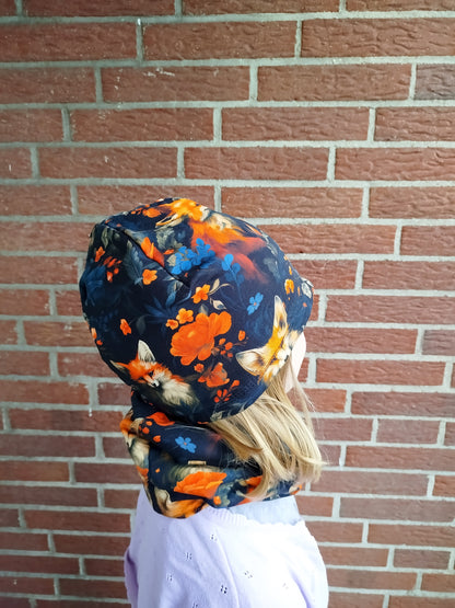 Individuelles Set aus Loop und Mütze für Kinder