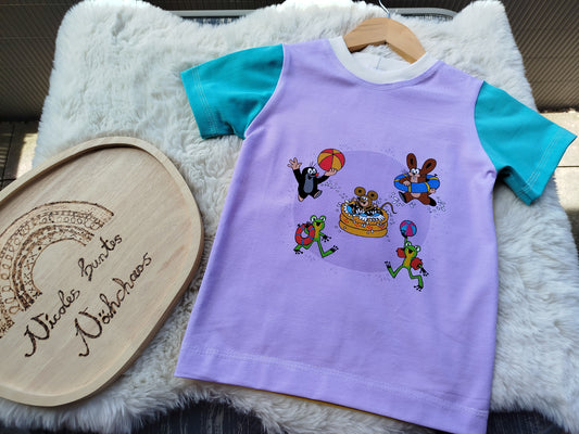 Kinder T-Shirt Gr. 110 Der kleine Maulwurf Poolparty