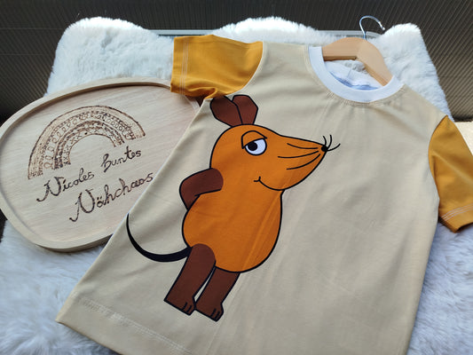 Kinder T-Shirt Gr. 128 Die Maus aus der Sendung
