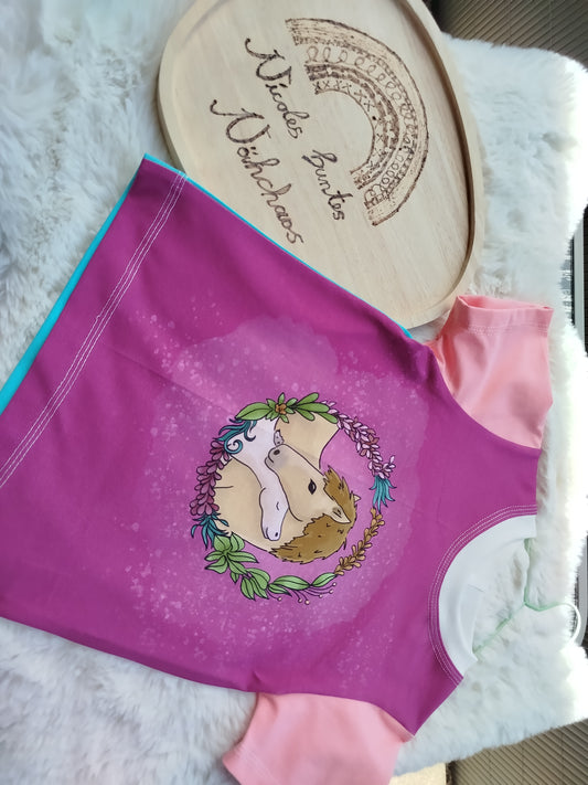 Kinder T-Shirt Gr. 110 Pferdeliebe