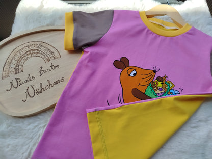 Kinder T-Shirt Gr. 134 Die Maus (Sendung mit der Maus) mit Leckereien