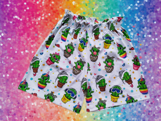 Individuelle einfarbige Paperbag-Shorts Gr. 62-152