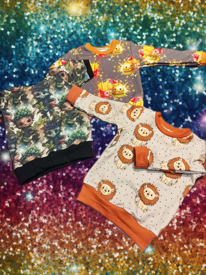 Individueller handmade Kinder Basic Sweater Gr. 62-152