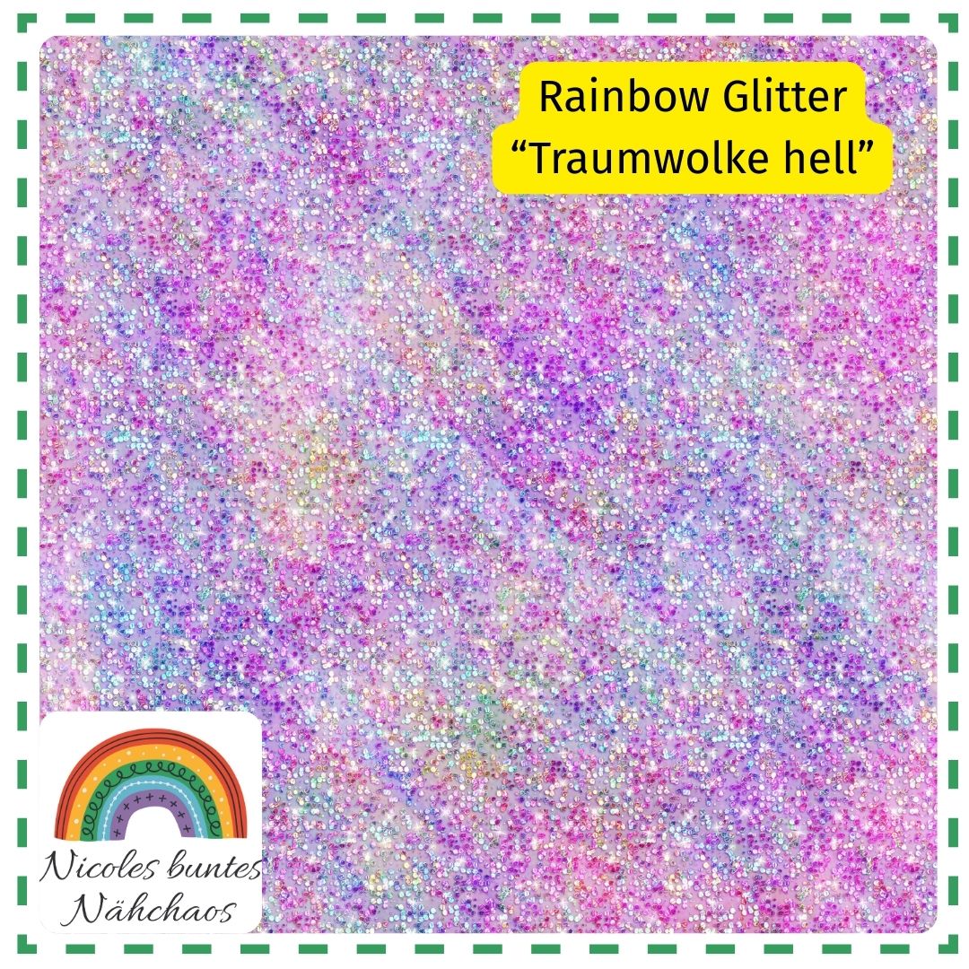 Eigenproduktion "Rainbow Glitter - Traumwolke hell"