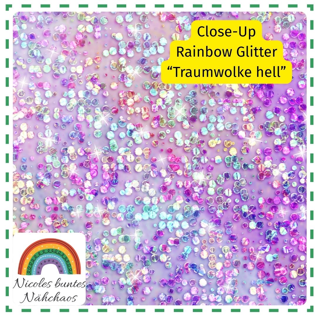 Eigenproduktion "Rainbow Glitter - Traumwolke hell"