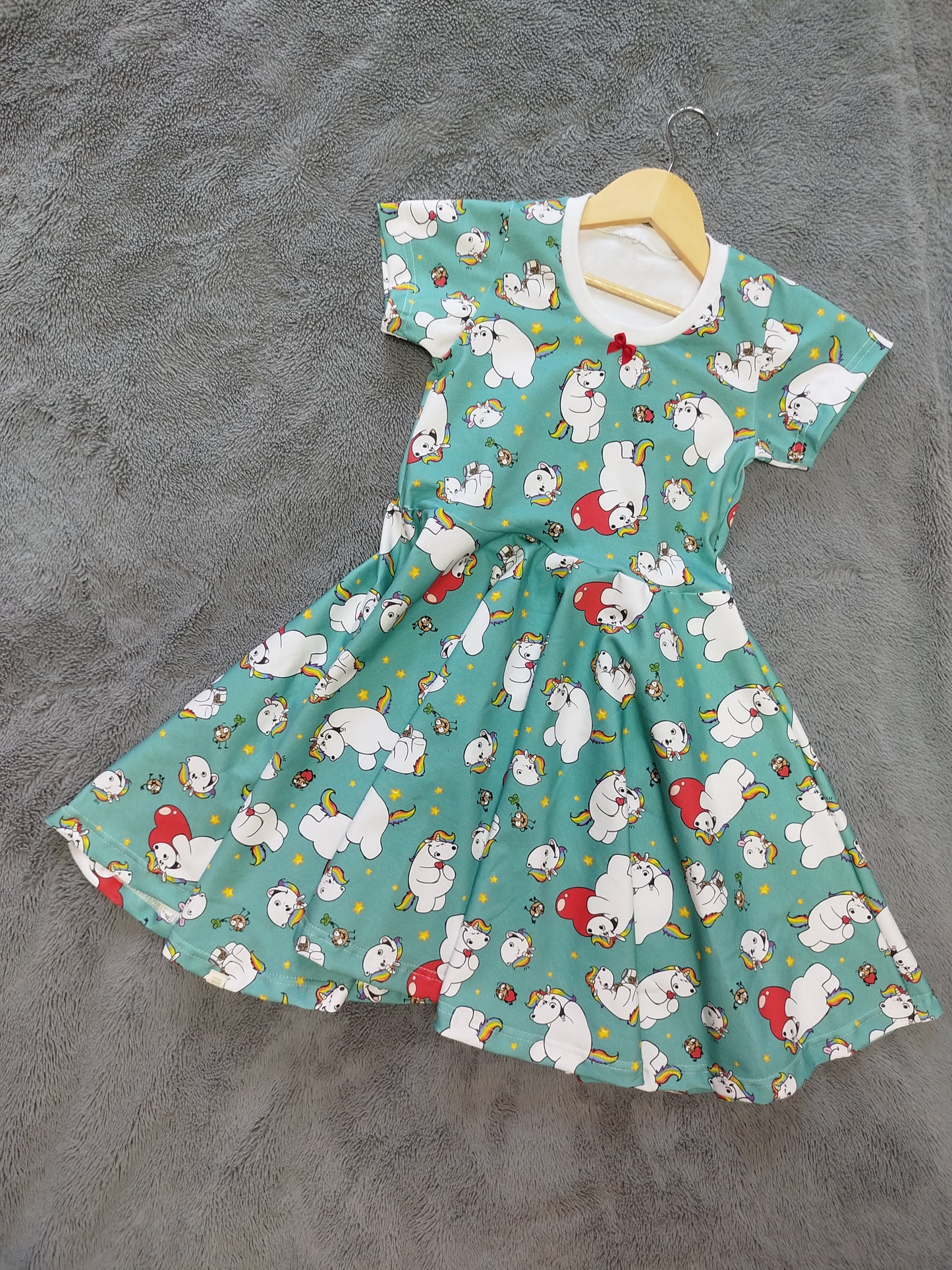Pummeleinhorn Drehkleid für Kinder "Marlene" Gr. 86-164