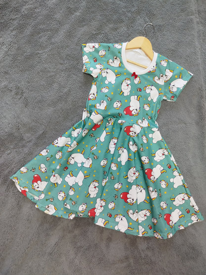 Pummeleinhorn Drehkleid für Kinder "Marlene" Gr. 86-164